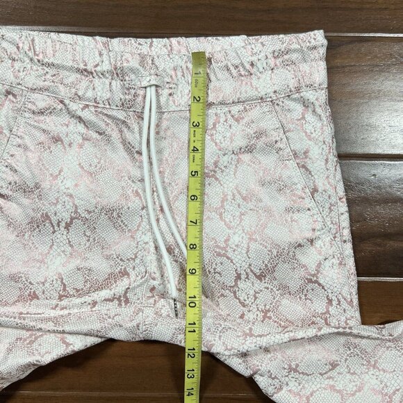 Bevy Flog Size 24 Rose Gold Pink Python Snake Shely Drawstring Pull On Pants - Picture 4 of 11